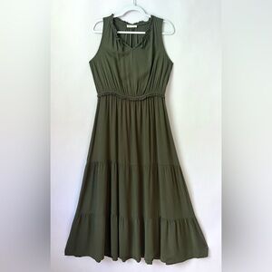 Kirundo Summer Women's L Sleeveless Khahi Maxi Dress
Tie Round Neck High Waist